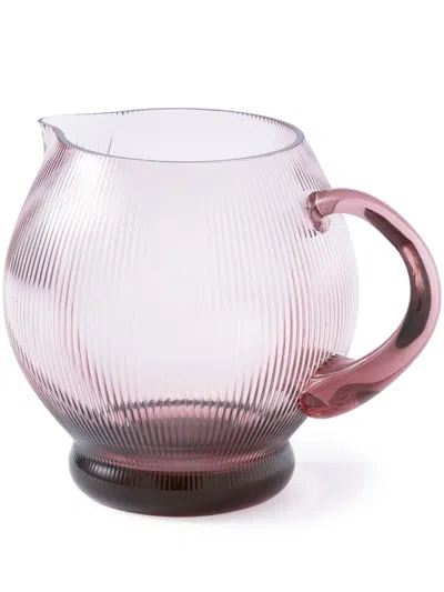 Polspotten Pum Glass Pitcher (2l) In Pink