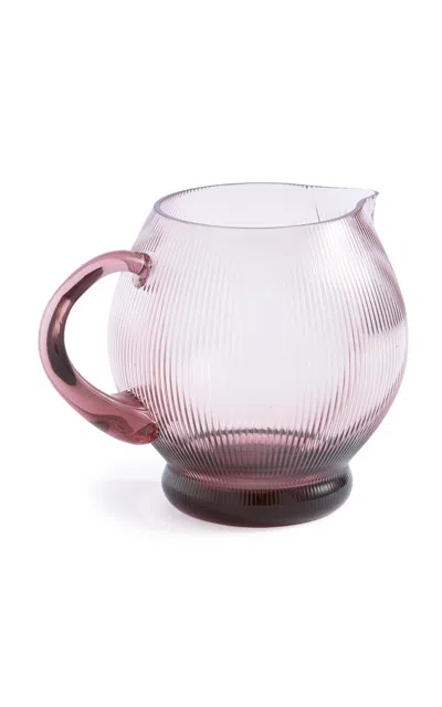 Polspotten Pum Glass Pitcher In Pink