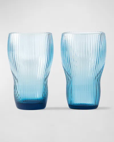 Polspotten Pum Longdrink Glasses, Set Of 2 In Blue