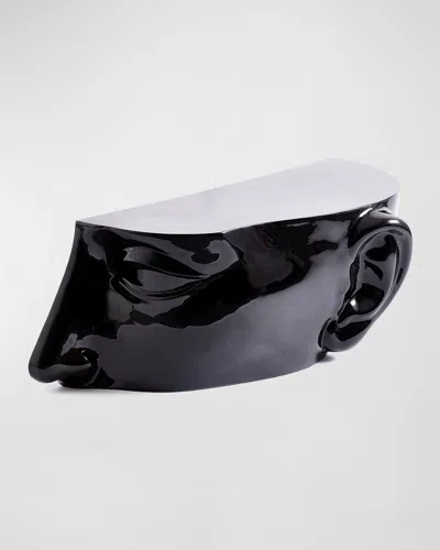 Polspotten Right Face Bunching Cocktail Table In Black