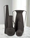 Polspotten Roman Vases, Set Of 4 In Black