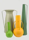 Polspotten Set Of 4 Roman Green Vases In Multicoloured