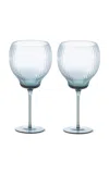 Polspotten Set-of-two Glass Wine Glasses In Light Blue