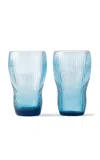 Polspotten Set-of-two Pum Glasses In Blue