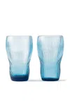 Polspotten Set-of-two Pum Glasses In Light Blue