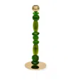 Polspotten Small Beads Candle Holder In Multi