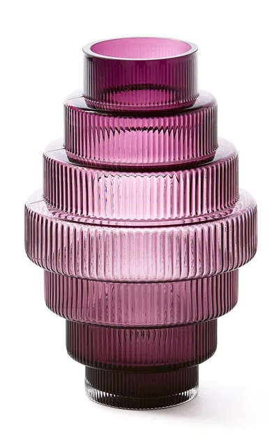 Polspotten Small Glass Vase In Purple
