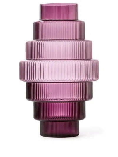 Polspotten Steps Glass Vase (65cm) In Pink