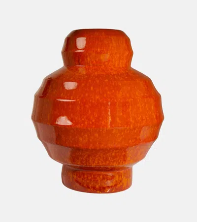 Polspotten Sumo Ceramic Vase In Red