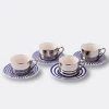 Polspotten Geometric Pattern Espresso Cup Set
