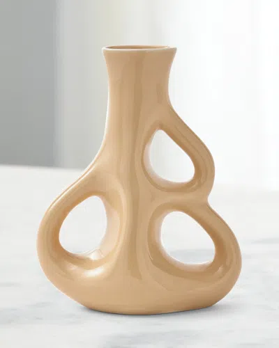 Polspotten Three Ears 8" Vase In Neutral