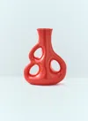 Polspotten Three Ears Vase In Orange