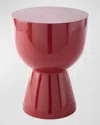 Polspotten Tip Tap Stool In Ruby Red
