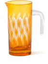 Polspotten Tubular Glass Pitcher In Orange
