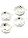 Polspotten Undressed Bowls Set Of Four In White