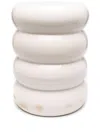 Polspotten White Chubby Ceramic Stool In Weiss
