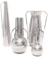 Polspotten Silver-tone Roman Vase Set In Silver