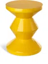 POLSPOTTEN YELLOW ZIG ZAG STOOL