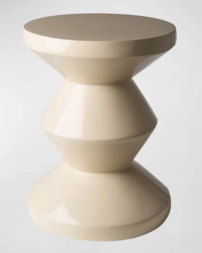 Polspotten Zig Zag Stool In Neutrals