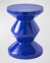 Polspotten Zig Zag Stool In Blue