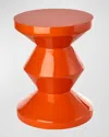 Polspotten Zig Zag Stool In Orange