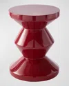 Polspotten Zig Zag Stool In Red