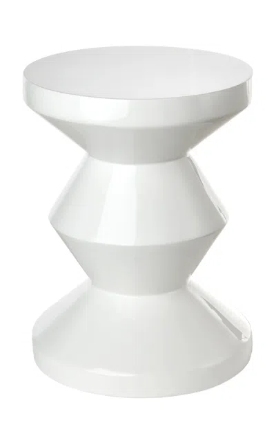 Polspotten Zig Zag Stool In White