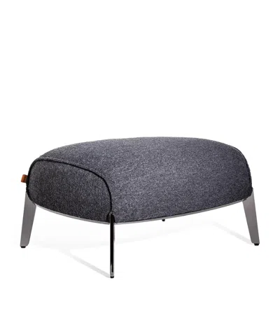 Poltrona Frau Archibald Gran Comfort Pouf In Gray