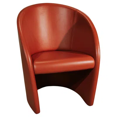 Pre-owned Poltrona Frau Armchair Interview By Massimo And Lella Vignelli For , Italy 1989 In Red