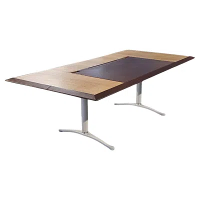 Pre-owned Poltrona Frau Italian Executive Frau Desk " Artu' President Desk" By Michele De Lucchi, 2006 In Brown