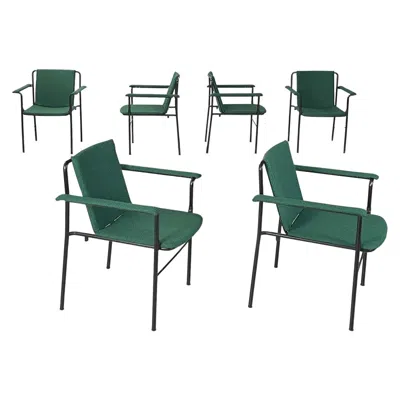 Pre-owned Poltrona Frau Italian Modern Armchairs Movie Chair By Mario Marenco For , 1980s In Black