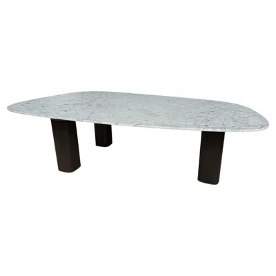 Pre-owned Poltrona Frau Jean-marie Massaud "jane Table" For  W/ Arabescato Marble Top 104" In Gray