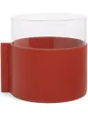 Poltrona Frau Logo-embossed Leather Vase In Red