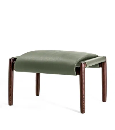 Poltrona Frau Time Footstool In Green