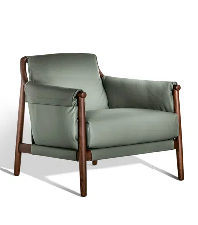 Poltrona Frau Times Lounge Chair In Green