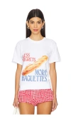 Polychrome Goods Less Regrets More Baguettes T Shirt In White