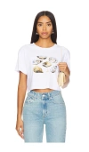 POLYCHROME GOODS OYSTERS CROP TOP