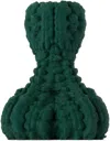 Polymorf Ssense Exclusive Green Bark Candle Holder In Deep Green