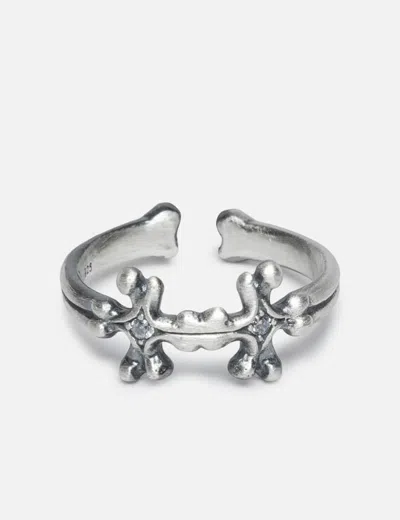 Polyteru 925 Silver Ring 002 - Cross Bone