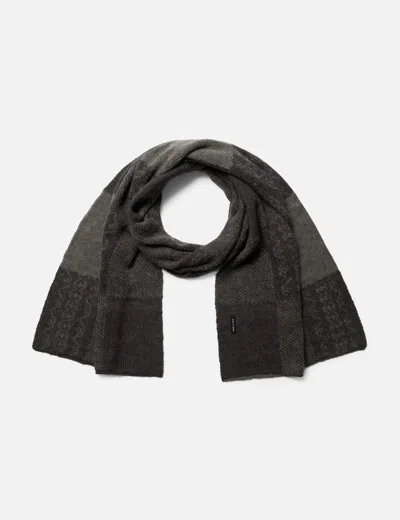 Polyteru Ethnic Pattern Checkerboard Muffler