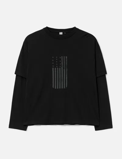 Polyteru Graphic Double Layer Tee (american Flag)