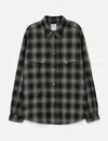 Polyteru Loose Check Western Shirt In Multi