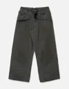 Polyteru Para Pants (baker Pants) Faded Striped In Gray