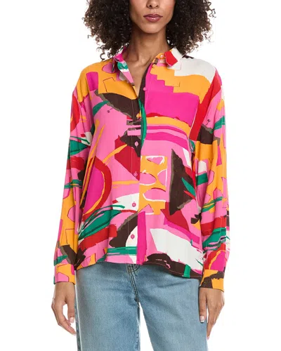 Pom Amsterdam Long Sleeve Shirt In Multi