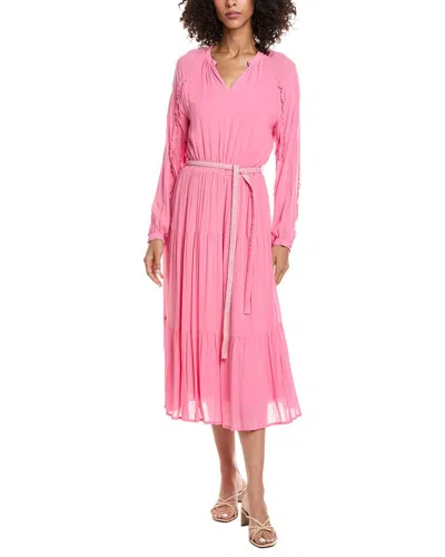Pom Amsterdam Midi Dress In Multi