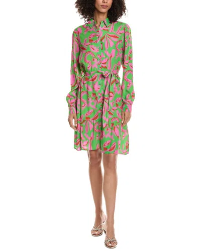 Pom Amsterdam Shirtdress In Green