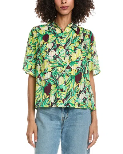 Pom Amsterdam Short Sleeve Shirt In Green