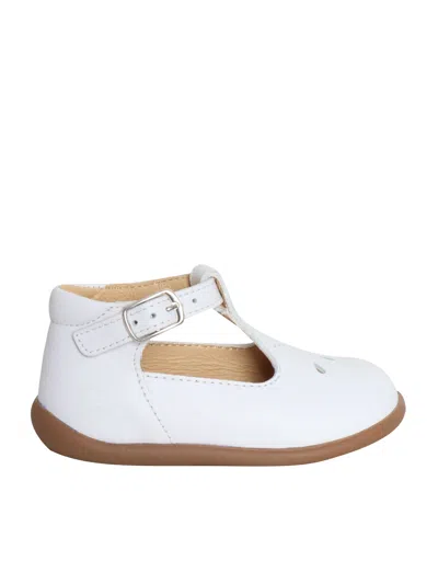 Pom D'api Kids' First Step Shoes In White