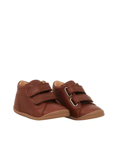 Pom D'api Kids' Flex-up Easy Shoes In Brown