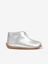 Pom D'api Girls Home Zip Vegan Boots In Silver